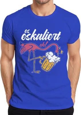 Obrázok produktu pre aj tak sa to stupňuje Flamingo Beer Enjoyment Beach Party Boozing Mallorca Pánske tričko, modrá, L
