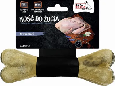 Image de Os de poulet pour apaiser, faisan et bœuf aux myrtilles et à la lavande. Syta Micha