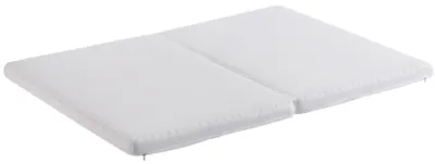 Produktbild von Faltbare Matratze,Wabenstoff,ergonomisch,atmungsaktiv und langlebig,Vakuumverpackung,Mehrzweckmatte,Härtegrad H3,23D-Schaumstoff,weiß,140 x 200 cm und 140 x 100 cm