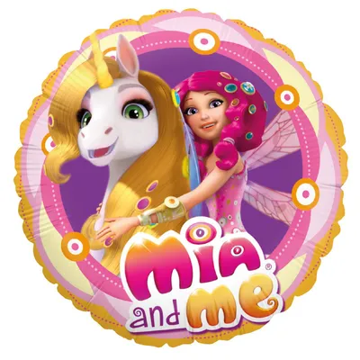 Produktbild von Mia and me Folienballon Rund ø45 cm Motiv 1 Heliumballon für Kindergeburtstag