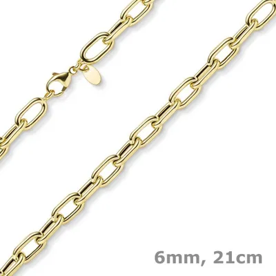 6mm-Armband-Weitanker-Kette-aus-585-Gelbgold-21cm