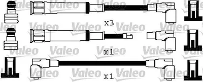Produktbild von VALEO 346378 Zündkabelsatz Zündleitungssatz für BMW 5 Limousine (E34) 5 Touring (E34)