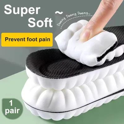 Produktbild von Memory Foam Einlegesohlen, Unterstützung für das Fußgewölbe, Atmungsaktiv, Weich, Stoßdämpfend, für Plattfüße