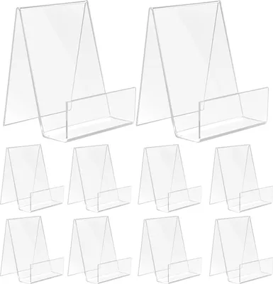 Produktbild von Bücherständer aus transparentem Acryl 10 Stück 105 x 9 x 75 cm Broschürenständer Warenstütze für Bücher Handwerk und Fotos