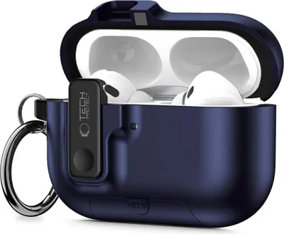 Immagine prodotto di Custodia protettiva per Apple AirPods Pro 3, Tech-Protect Slim Hook, blu scuro