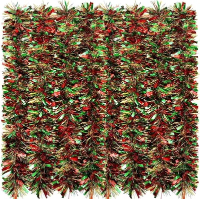 Productafbeelding van 10m Kerst klatergoud Garland - Gemengde kleur metallic klatergoud Chunky glinsterende