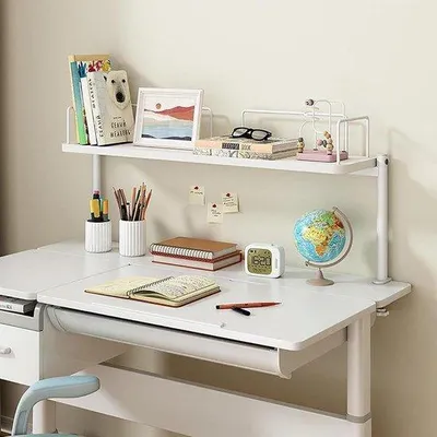 Produktbild von Bürorekklappbarer Organisationsständer - Büroopbergrek - Büroorganisator - C-Klammern-Design - 60cm - Weiß