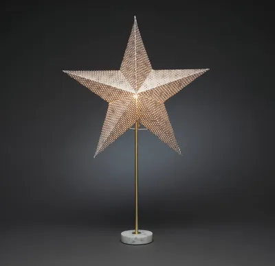 Produktbild von Papierstern, silber, stehend