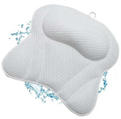 Obrázek produktu pro Polštář do vany s 6 přísavkami, bílý