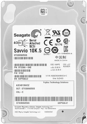 Produktbild von Fujitsu 300Gb ST9300605SS 64Mb Cache 10000Rpm SAS II 2.5'' A3C40136632