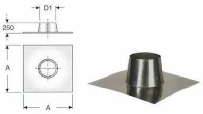 Produktbild von Edelstahl-Monorohre aus AISI 316 für flachdachabdichtungen, Durchmesser 250 mm