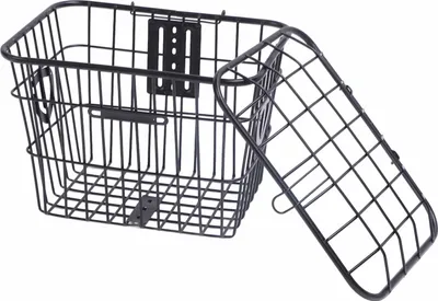 Zdjęcie produktu dla Koszyk na rowery elektryczne, rowery z tylnym koszykiem o dużej pojemności z pokrywą na torby z jedzeniem i warzywami