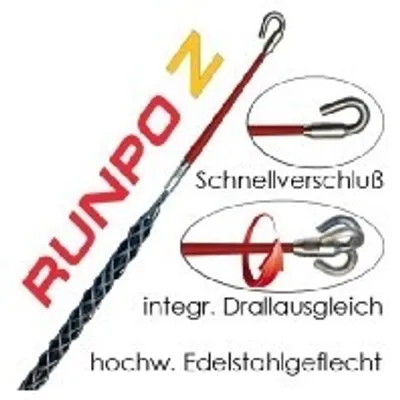 Produktbild von Runpotec Kabelziehstrumpf RunpoZ 4-6mm