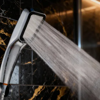 Produktbild von TroniTechnik® Duschbrause Handbrause Duschkopf Massagedusche Brause BOOST mit 300 feinen Wasserstrahlen