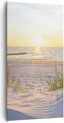 Produktbild von Bild auf Leinwand - Leinwandbild - Düne Strand Meer - 65x120cm - Wand Bild - Wanddeko - Wandbilder - Leinwanddruck - Bilder - Kunstdruck - Wanddekoration - Leinwand bilder - Wandkunst - PA65x120-3989