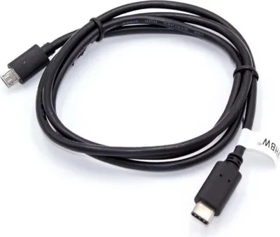 Produktbild von vhbw Kabel USB 3.1 Typ C auf Micro-USB kompatibel mit Google Pixel, Nexus 6P, Nexus 5X, Pixel 2, Pixel 2 XL, Pixel C - Datenkabel, 96 cm Schwarz