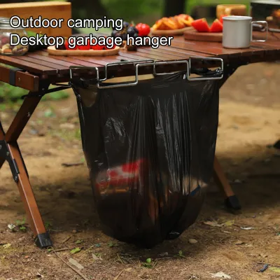 Produktbild von Müllsackhalter, rostfrei, stark, tragfähig, korrosionsbeständig, einfache Installation, Müllsackständer, Campingzubehör, Edelstahl