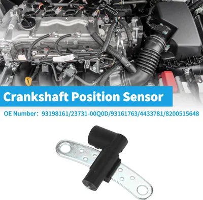 Image de 1 Capteur De Position Du Vilebrequin Pour Nissan Qashqai 2.0 Dci 2007-2013 En MšŠtal Robuste En Plastique Noir Capteur De Vilebrequin Du Moteur Ckp