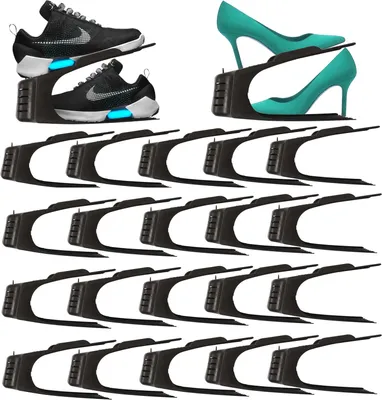 Produktbild von 20er Set Schuhe Organizer Aufbewahrung | Schuhhalter Schuhstapler Schuhorganizer | Schuhaufbewahrung Platzsparend | Schuhbox Schuhregal