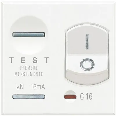 Immagine prodotto di BTICINO axolute - interruttore magnetotermico differenziale 1P+N 10A 10mA 2 moduli HD4305A10