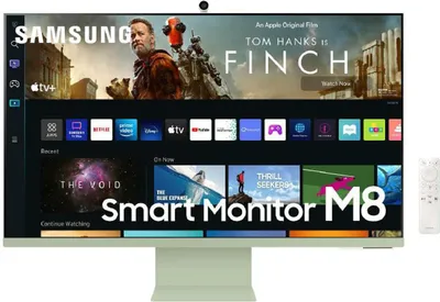 Produktbild von Samsung S32BM80GUU, 81,3 cm (32"), 3840 x 2160 Pixel, 4K Ultra HD, 4 ms, Grün, Weiß