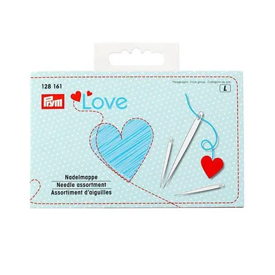 Produktbild von Prym Love Nadelmappe 29 Näh- und Stopfnadeln mit Einfädler