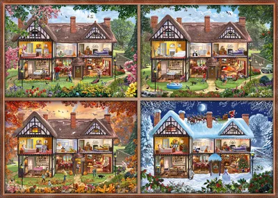 Produktbild von Schmidt Spiele Jahreszeiten-Haus, 2000 Stück(e), Landschaft