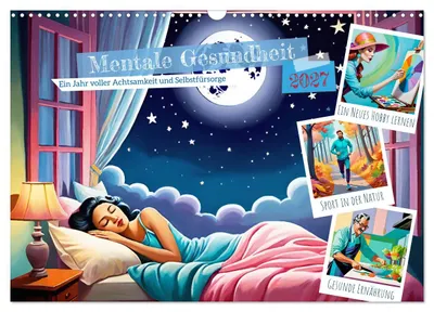 Produktbild von Mentale Gesundheit (Wandkalender 2027 DIN A3 quer), CALVENDO Monatskalender