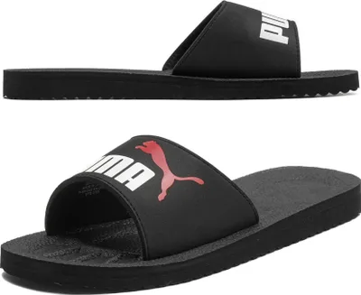 Produktbild von Puma schwarze Badeschuhe, Flip-Flops, klassisch Purecat 360262 18 39