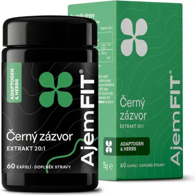 Obrázek produktu pro AjemFIT Černý zázvor - 60 kapslí (extrakt 20:1)