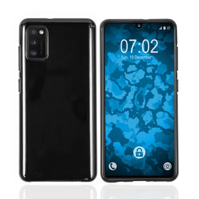 Produktbild von PhoneNatic Case kompatibel mit Samsung Galaxy A41 - schwarz Silikon Hülle crystal-case Cover