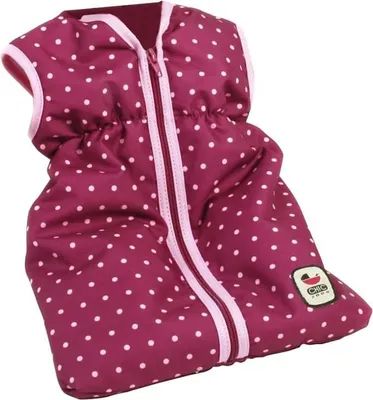 Produktbild von Bayer Chic 2000 792 29 Puppen-Schlafsack für Babypuppen, Brombeere, lila, rosa, 45 x 27 2 cm
