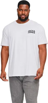 Zdjęcie produktu dla JACK & JONES Jjecorp - T-shirt z logo, krótki rękaw, dekolt okrągły, dostępny w rozmiarach plus size