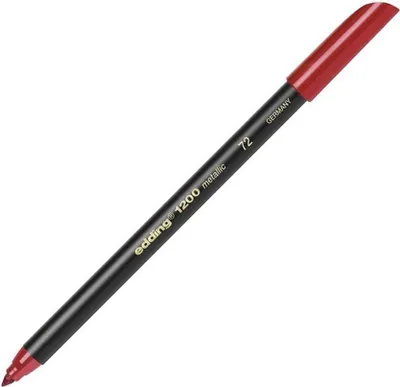 Produktbild von Edding 4-1200072, Fein, 1 Farben, Rot, Rundspitze, 1 mm, 1 mm