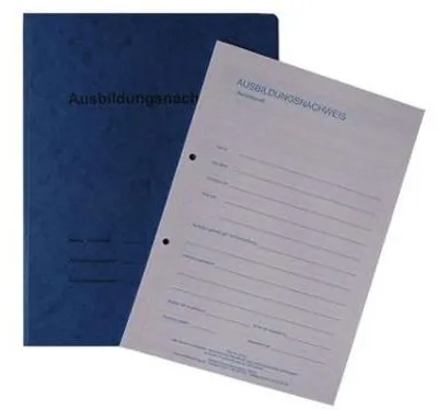 Produktbild von Berichtsheft / Ausbildungsnachweise als Block - für 1 Jahr: tägliche Eintragungen (Montag - Samstag)  pro Woche 1 Seite, mit stabilem Kartonhefter