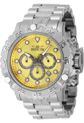 Immagine prodotto di Invicta Subaqua - Poseidon 47180 Orologio da Uomo - Movimento al Quarzo - Acciaio Inossidabile con Quadrante Giallo - 55 mm