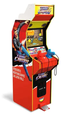 Produktbild von Arcade1Up Time Crisis Deluxe, Aufrecht stehender Arkadenschrank, Time Crisis, Beide Geschlechter, 43,2 cm (17"), LCD, Rot