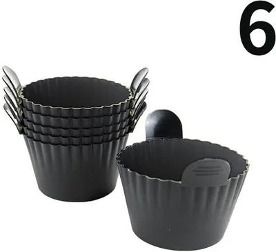 Immagine prodotto di Stampini in silicone per friggitrice ad aria, ideali per cuocere al forno e friggere