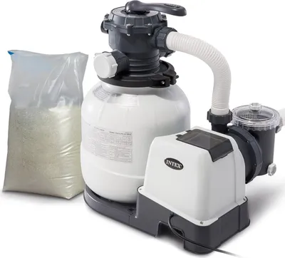 Produktbild von Sandfilterpumpe 7900 l/h INTEX 26646 + Sand 25 kg