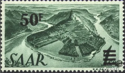 Produktbild von Briefmarken Saarland 1947 Mi 238II gestempelt Berufe und Ansichten