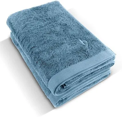 Zdjęcie produktu dla Zestaw 2 dużych ręczników do kąpieli Unyqoos® – 70 x 140 cm – 100% bawełna, kolor: jasnoszary, miękkie i dobrze chłoną  OekoTex100, można prać w temperaturze do 60°C