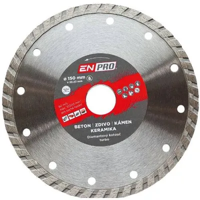 Zdjęcie produktu dla Tarcza diamentowa turbo Ø 150 x 1,4 x 22,3 mm, ENPRO