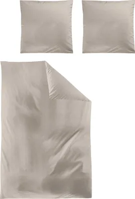 Produktbild von Irisette Lyocell-Satin Bettwäsche-Garnitur Lotus 8521  Farbe natur  135x200+80x80cm