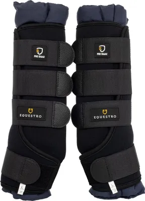 Immagine prodotto di Ghette da scuderia Equestro in neoprene, colore nero, taglia L
