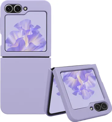 Produktbild von kwmobile Flip Soft Case kompatibel mit Samsung Galaxy Z Flip6 Hülle - Silikon Cover für Foldable Handy - Handyhülle in Lavendel
