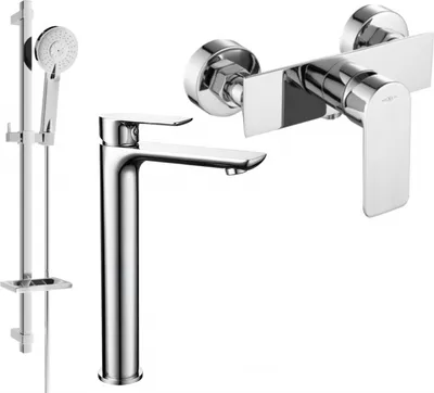 Produktbild von Mexen Alfa DQ40 Brausegarnitur, Chrom - 745714DQ40-00