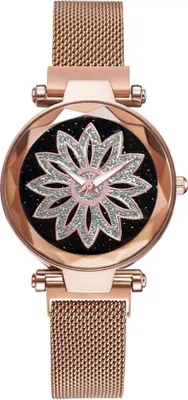 Zdjęcie produktu dla Zegarek magnetyczny Ornamento - Złoty, nowoczesny design KP5078