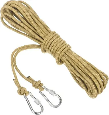 Image de Corde d'ancrage tressée en polypropylène, 1/4 pouce, couleur kaki marine