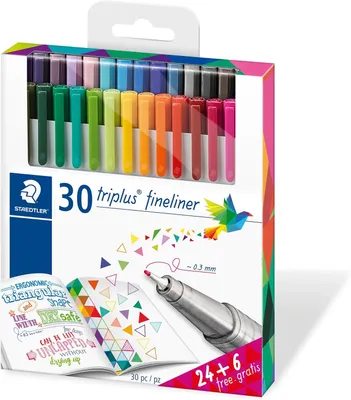 Produktbild von STAEDTLER triplus Fineliner 334 – 30 Farben – 0,3 mm