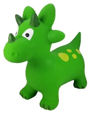 Image de Animal sauteur skippy dinosaure vert - bballon sauteur bebe - jeu pour rebondir
